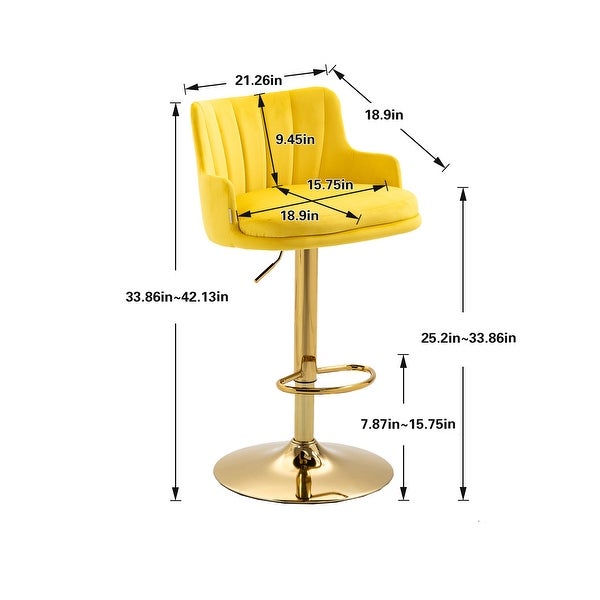 6-Color Bar Stools with Back and Footrest Counter Height