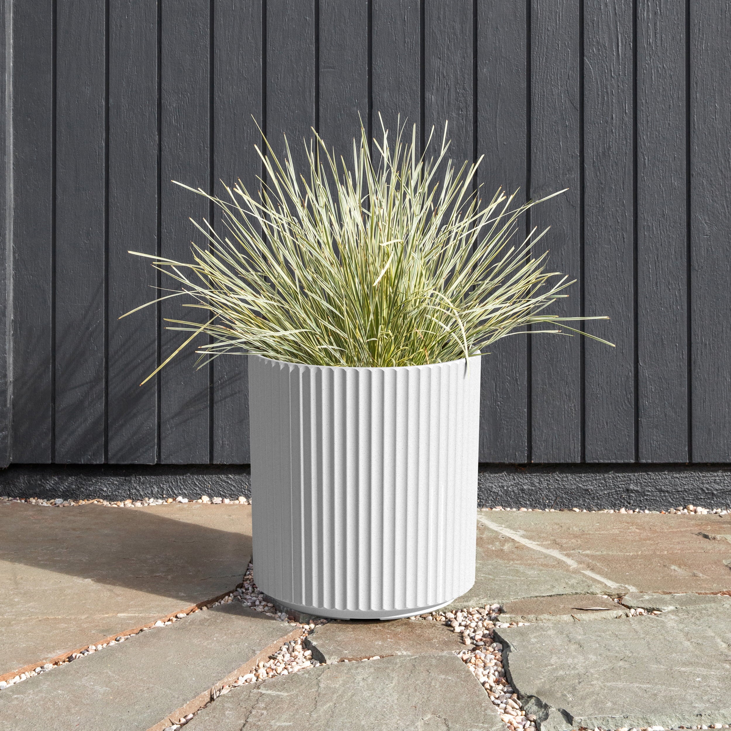 Veradek Mason Series Demi 16" Planter - 2 Pack White