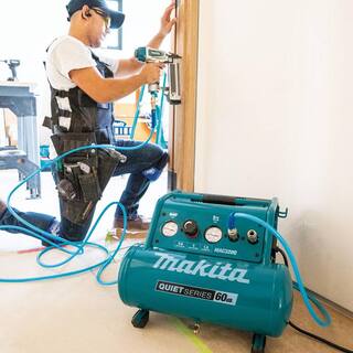 Makita Quiet Series 1-12 HP 3 Gal. Oil-Free Electric Air Compressor MAC320Q