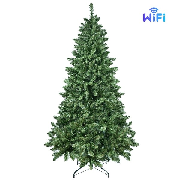 6/7/9Ft Automatic PVC Christmas Tree with Wifi Controlled Rgb Led Lights