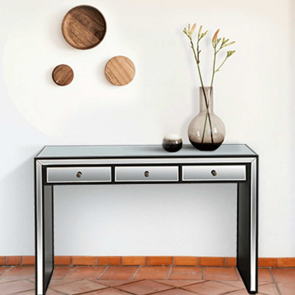 Bold and Black Console Table   Contemporary   Console Tables   by HomeRoots  Houzz