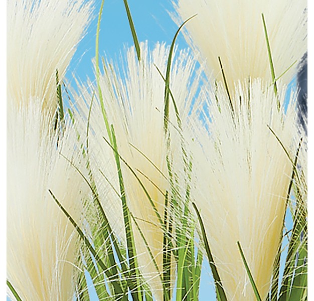 Collections Etc Faux Pampas Grass Picks Set Of 3 Outdoor Or Indoor Decorative Accent