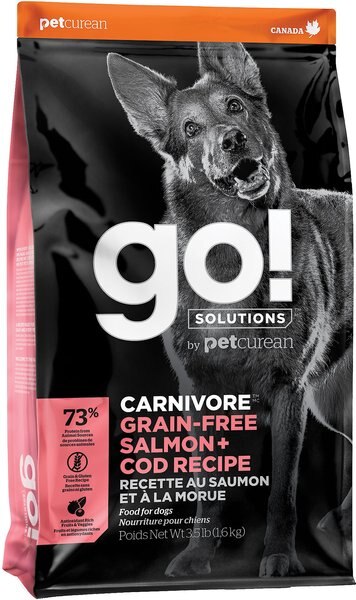 Go! Solutions Carnivore Grain-Free Salmon + Cod Recipe Dry Dog Food