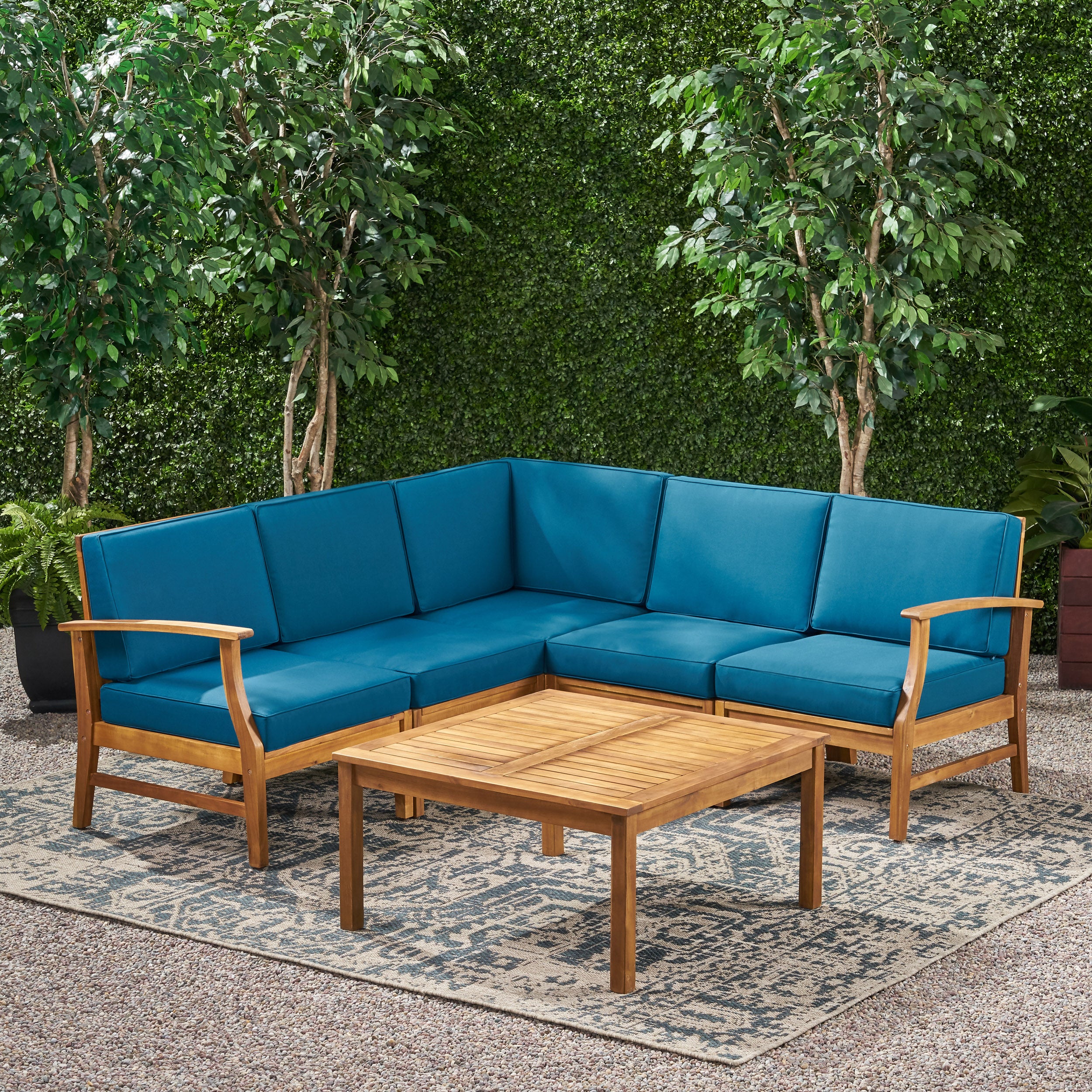 Capri 6pc Outdoor Sofa Set w/ Cushions