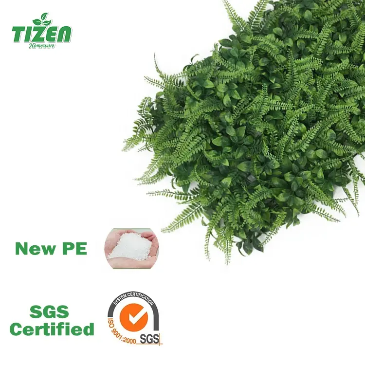 Tizen Factory Supply Faux living screen Hanging Backdrop panel Artificial Green Plant Grass Wall