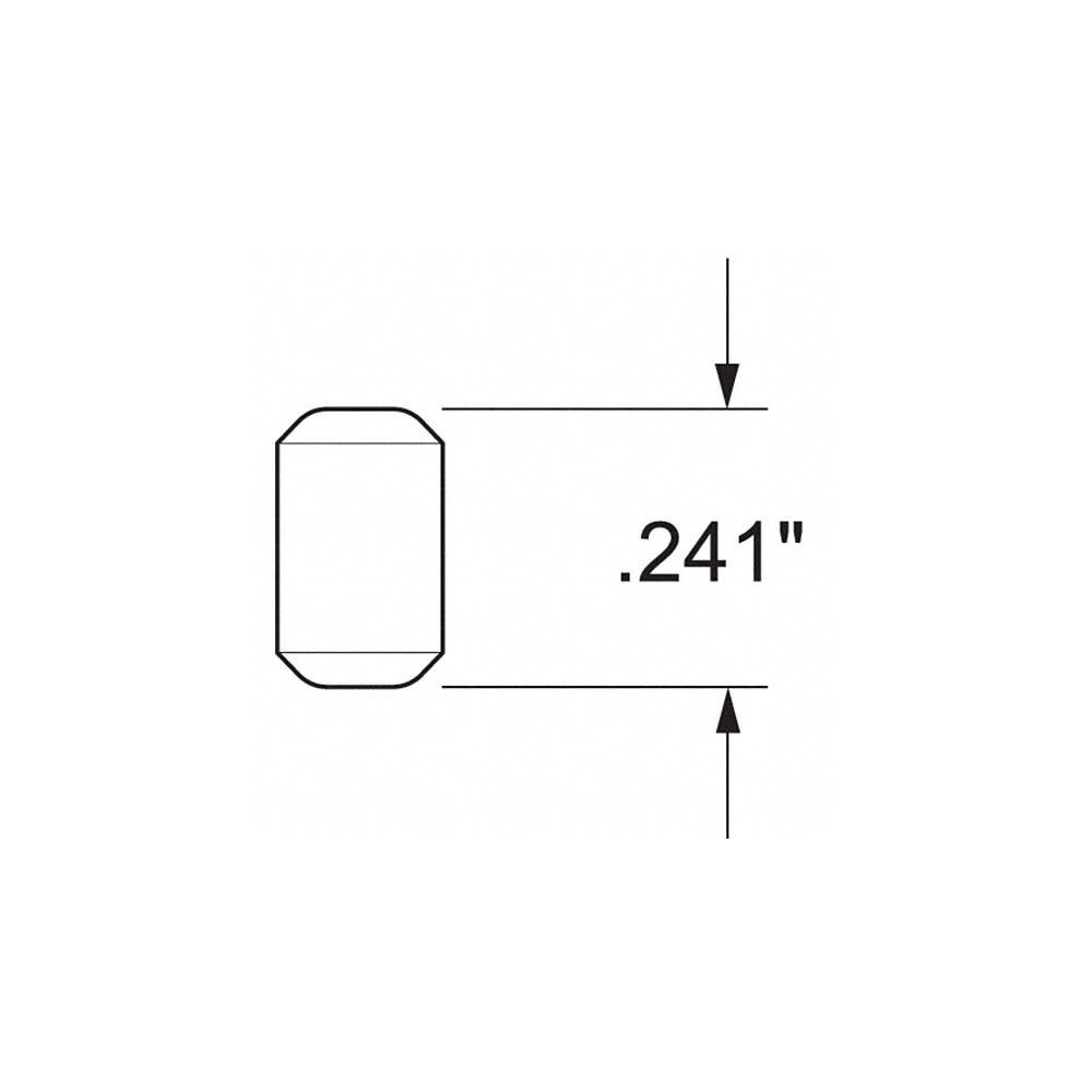 Kwikset 0.241 Dia Metal Lock #4 Bottom Pin 100pk ;