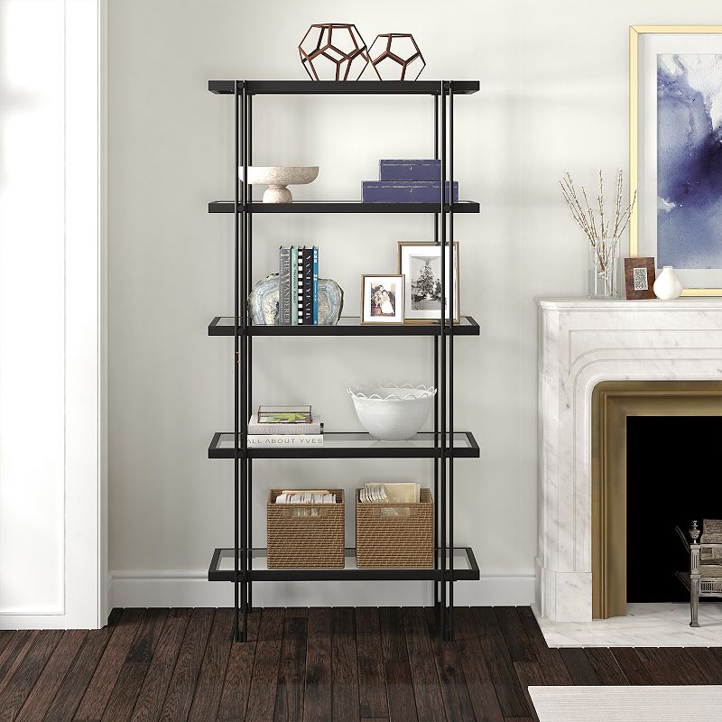 Finley and Sloane Inez Rectangular 4-Shelf Bookcase