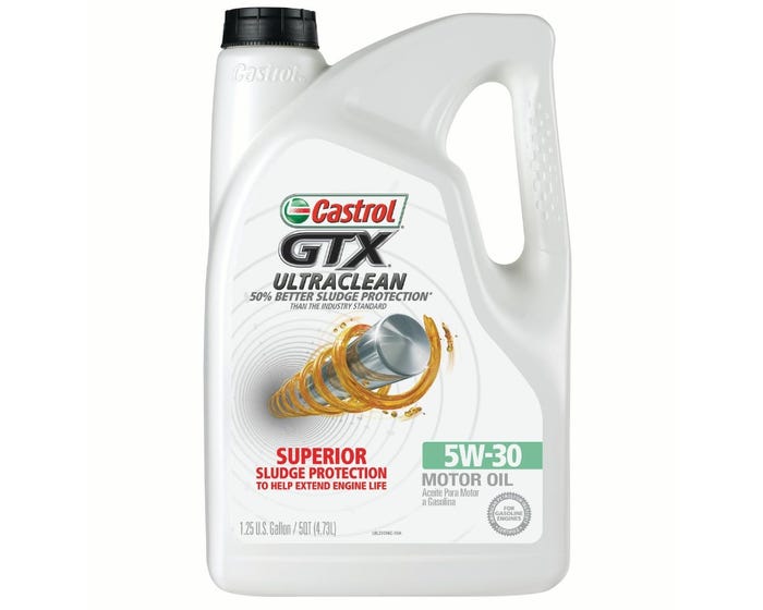 Castrol GTX 5w-30 UltraClean Synthetic Motor Oil， 3/5qt Jug - 15A66D