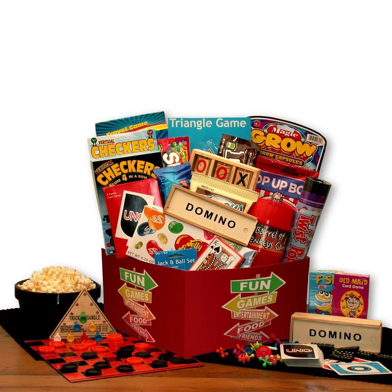 GBDS More Fun and Games Gift Box - activity gift basket - family gift basket