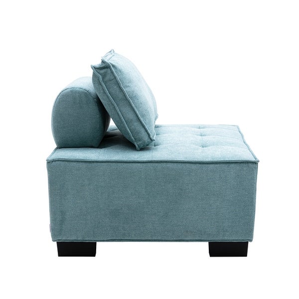 Poly fabric Square Living Room Ottoman Lazy Chair