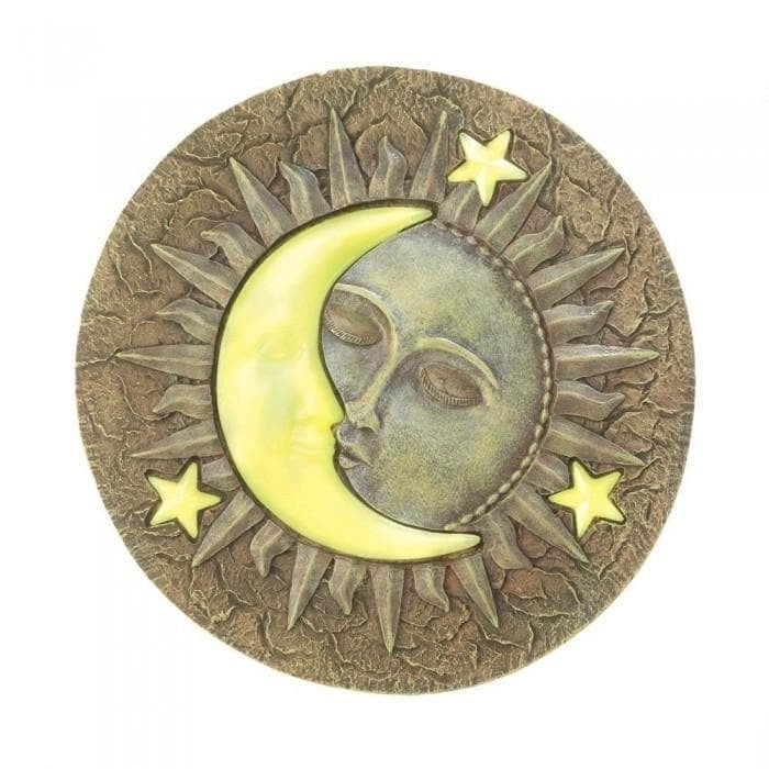 Set of 6 Sun And Moon Glowing Stepping Stones