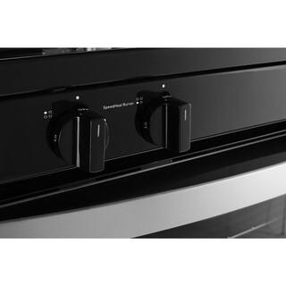 Whirlpool 30 in. 4 Burner Freestanding Gas Range in. Stainless Steel WFG320M0MS