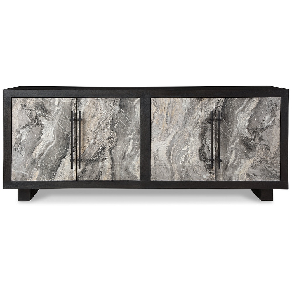 Signature Design by Ashley Lakenwood Black/Gray Accent Cabinet   71\