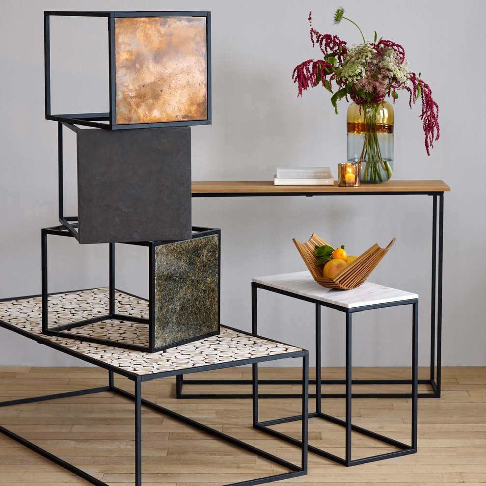 Pietra Small Side Table   Industrial   Side Tables And End Tables   by DESIGN IDEAS  Houzz