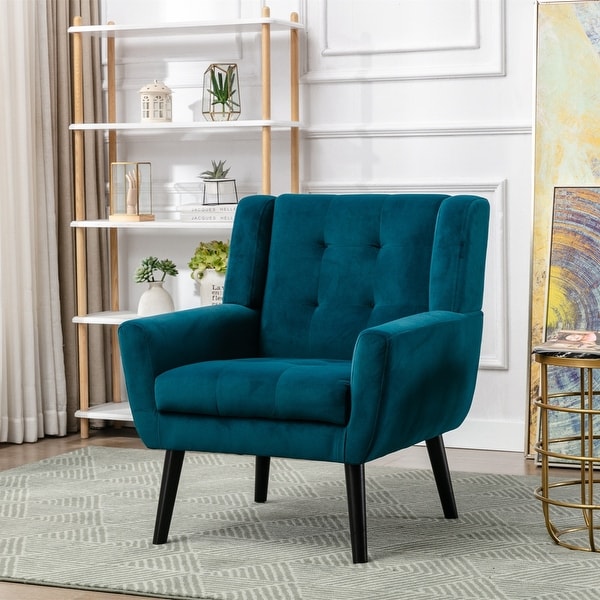 Soft Velvet Ergonomics Accent Chair