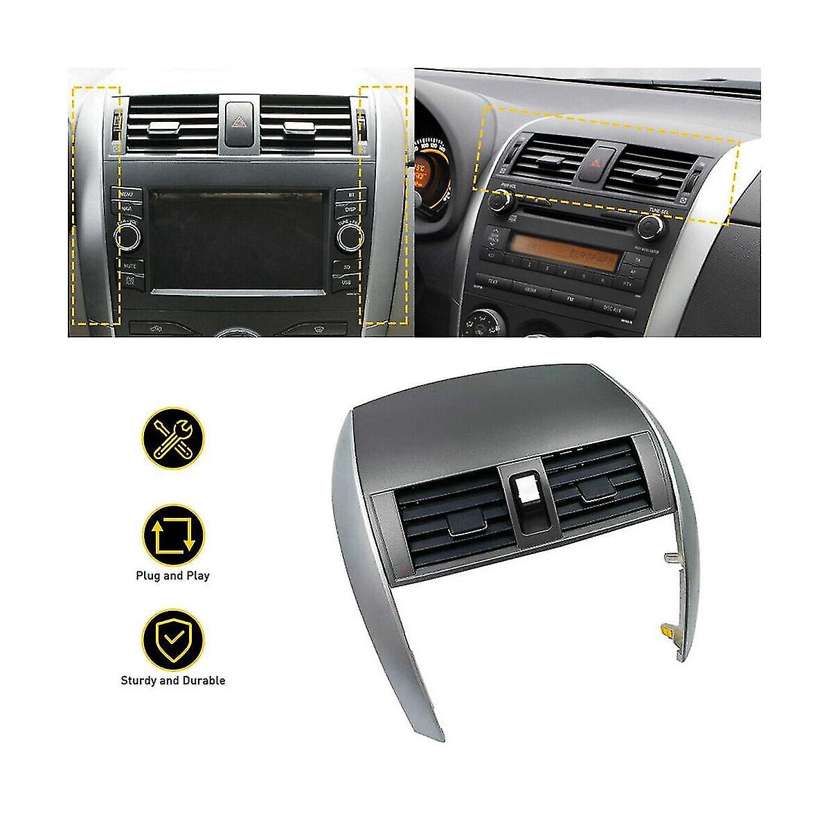 Car Center Dash A/c Outlet Panel With Strip Trim For 2009-2013