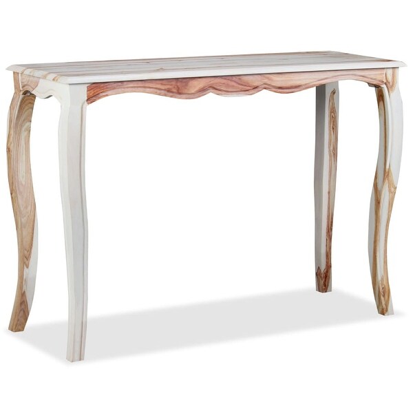 vidaXL Console Table Solid Sheesham Wood 43.3