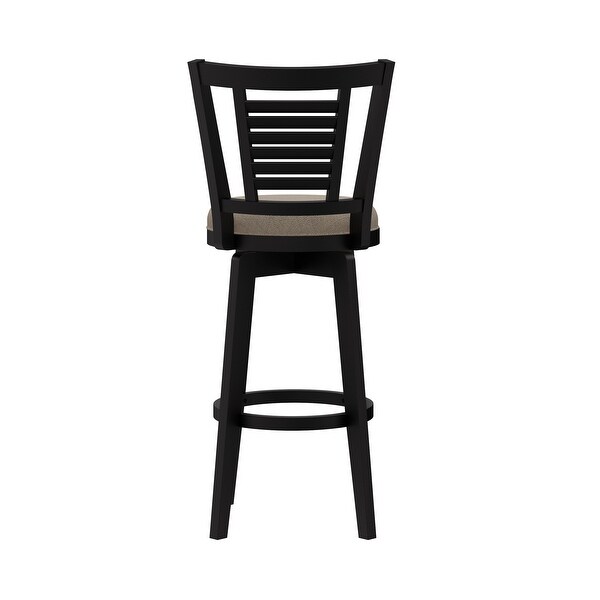 Hillsdale Furniture Foxmoor Wood Swivel Stool， Black