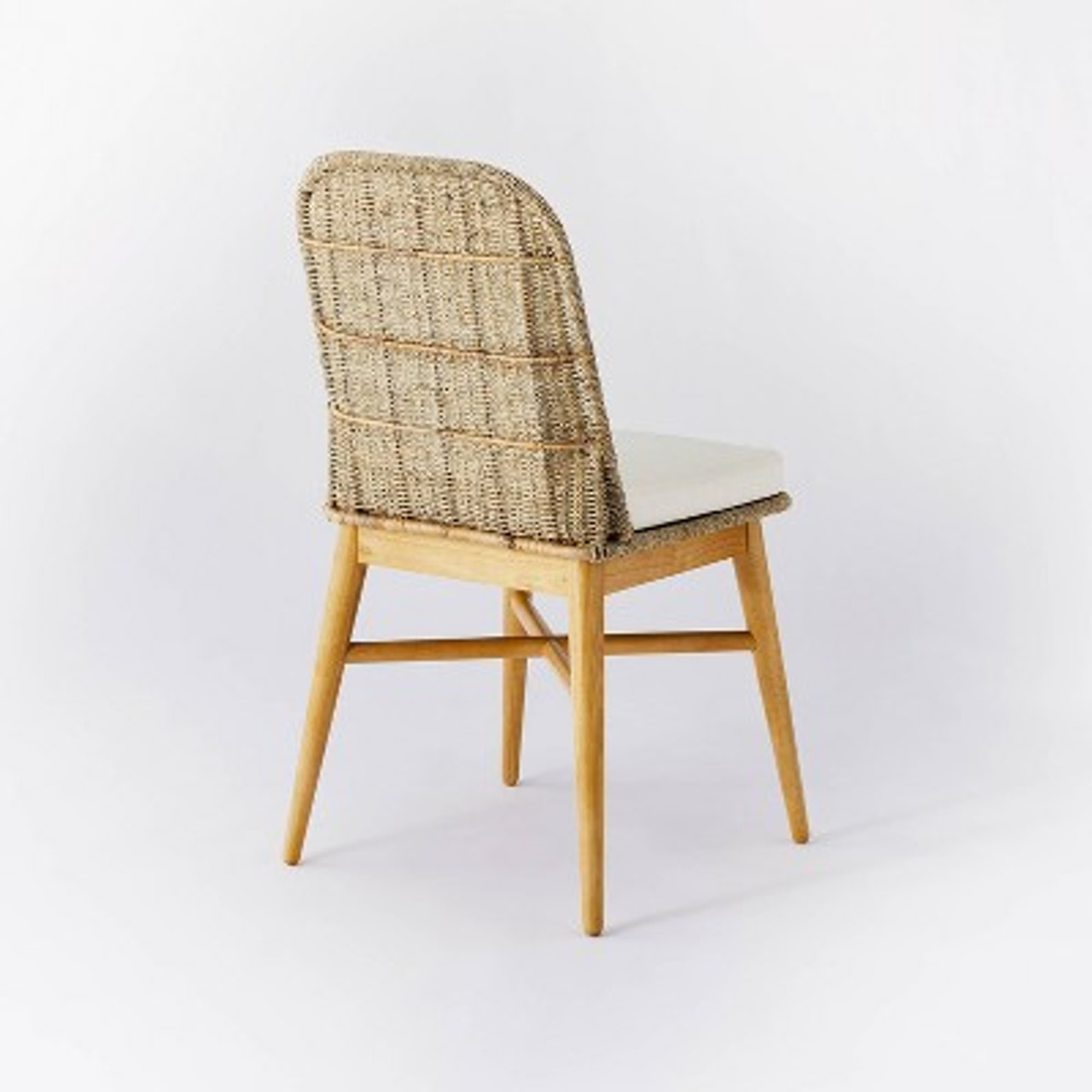 Juniper Woven Dining Chair with Cushion Natural - Threshold designed with Studio McGee