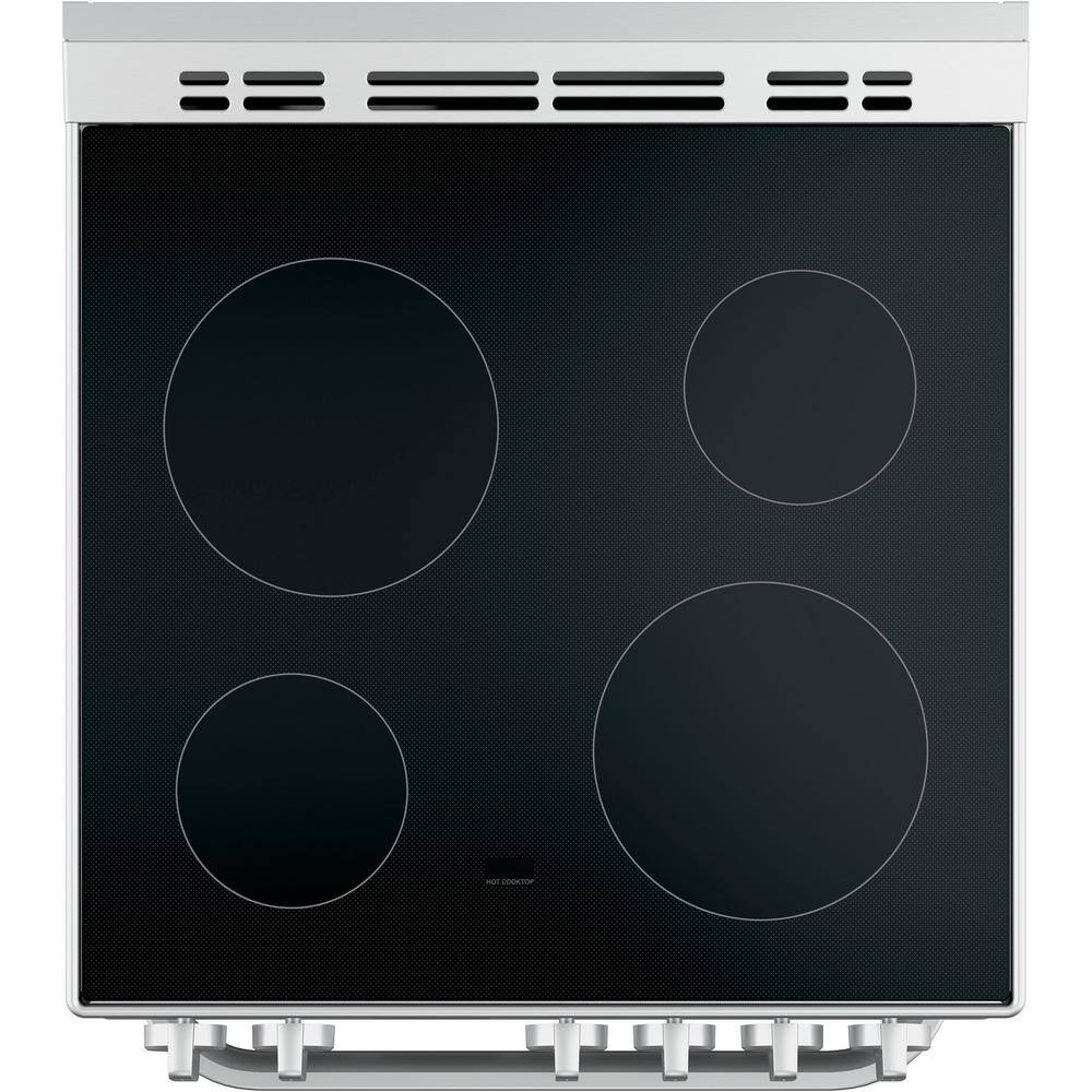 Haier 24 in. 2.9 cu. ft. Electric Range with Self-Cleaning Convection Oven in Stainless Steel QAS740RMSS