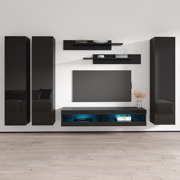 Fly CD1 34TV Wall Mounted Floating Modern Entertainment Center