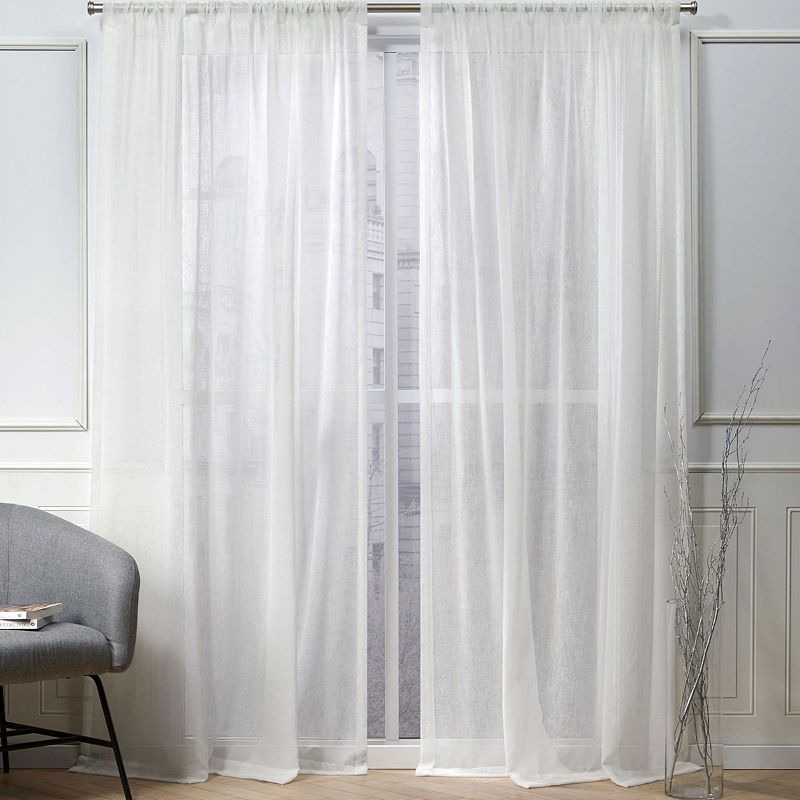 Nicole Miller NY 2-pack New York Belfry Sheer Window Curtains