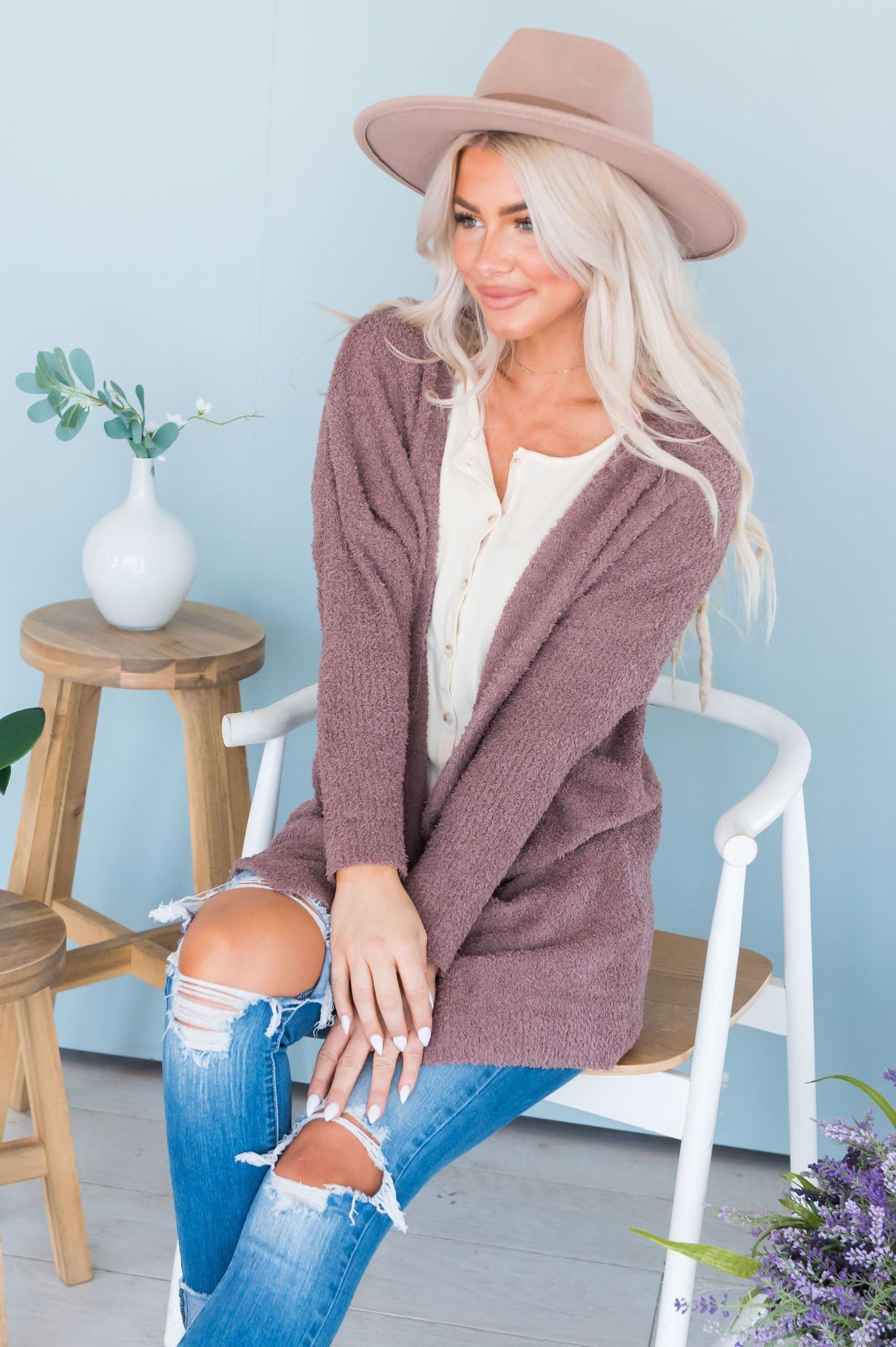 Warm & Fuzzy Modest Cardigan