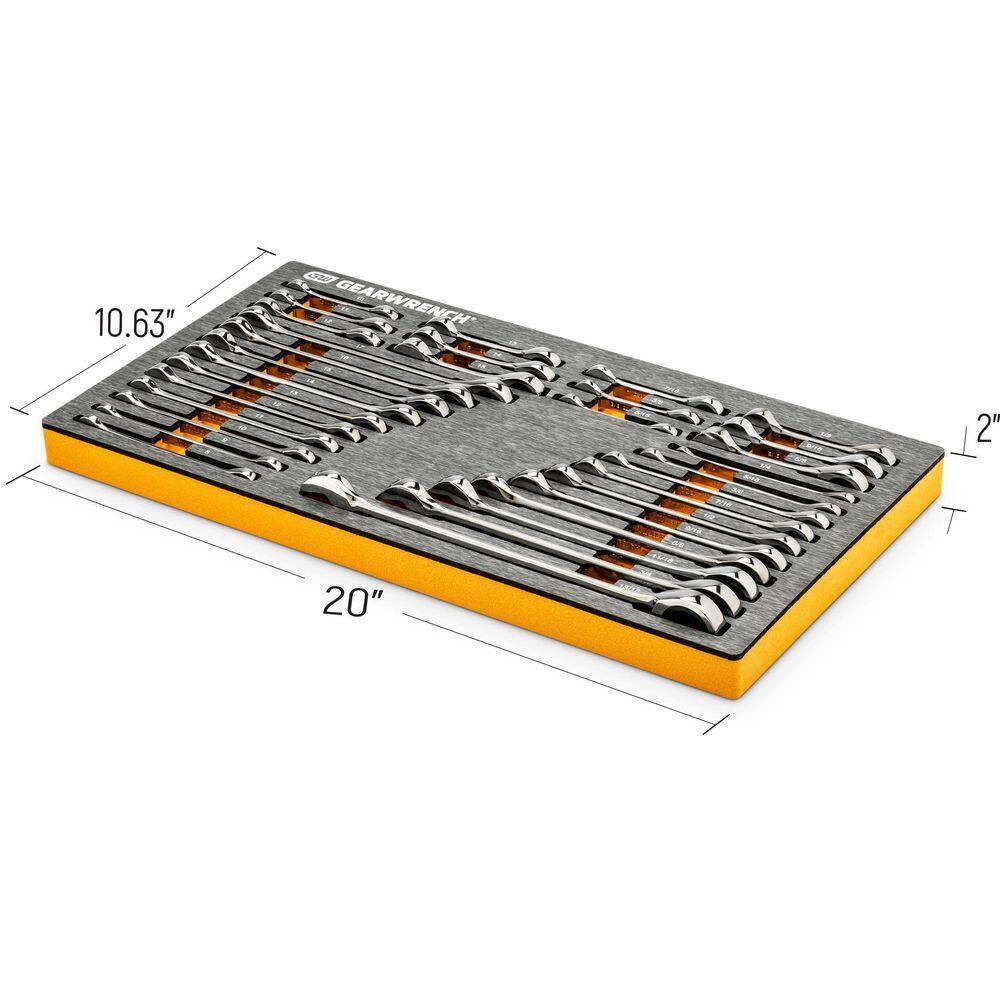 GEARWRENCH 120XP 14 in. 38 in. and 12 in. Drive Mechanics Tool Set with EVA Storage (126-Pieces) 8307182999CB