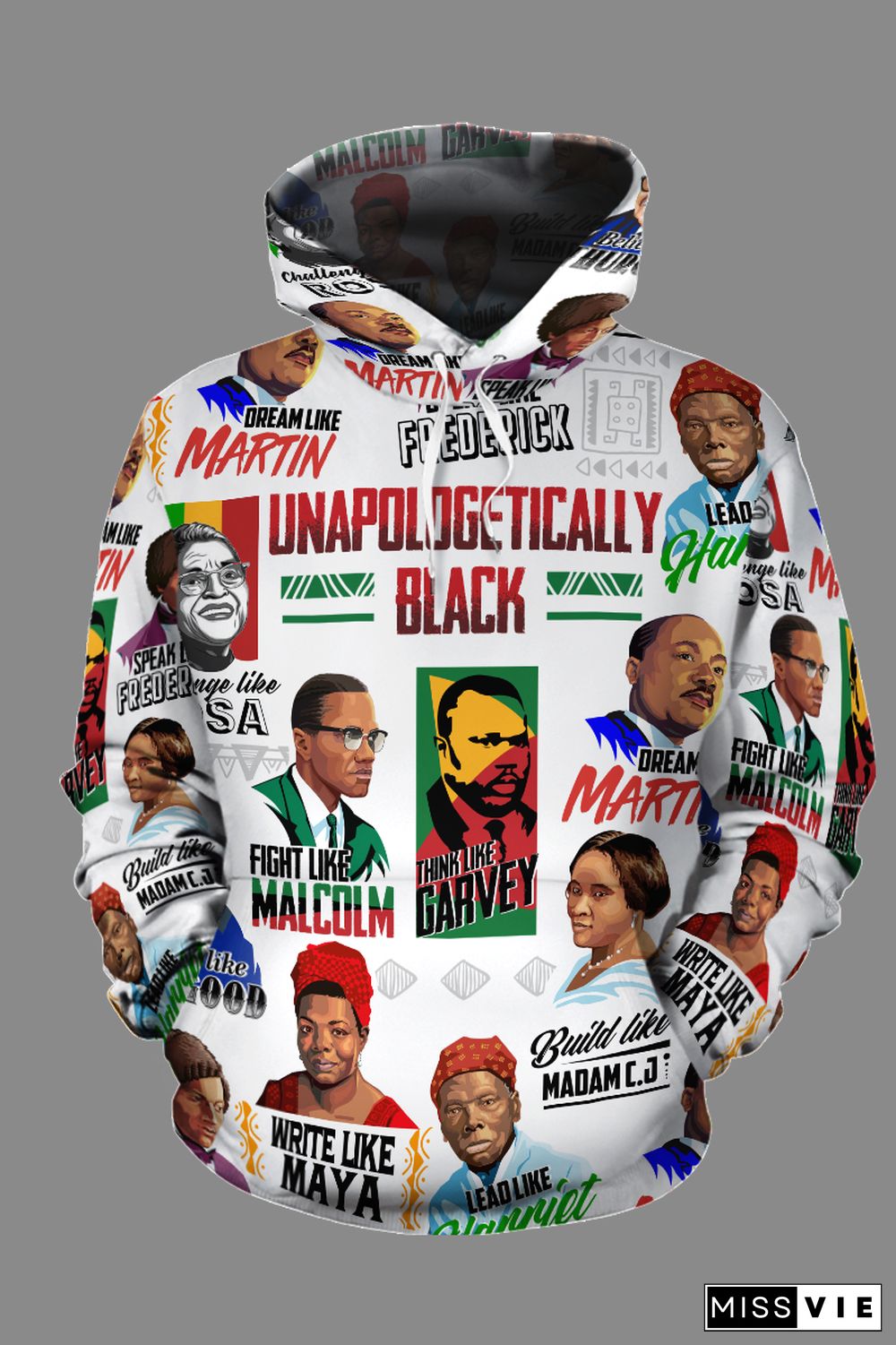 UNAPOLOGETICALLY BLACK 2 ALL-OVER HOODIE