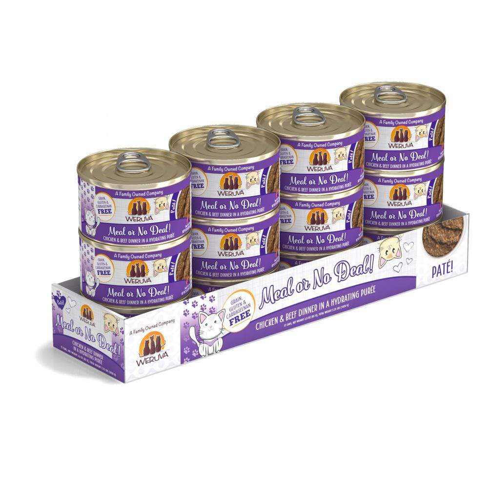 Weruva Classic Cat Pate Meal or No Deal! with Chicken and Beef Canned Ca