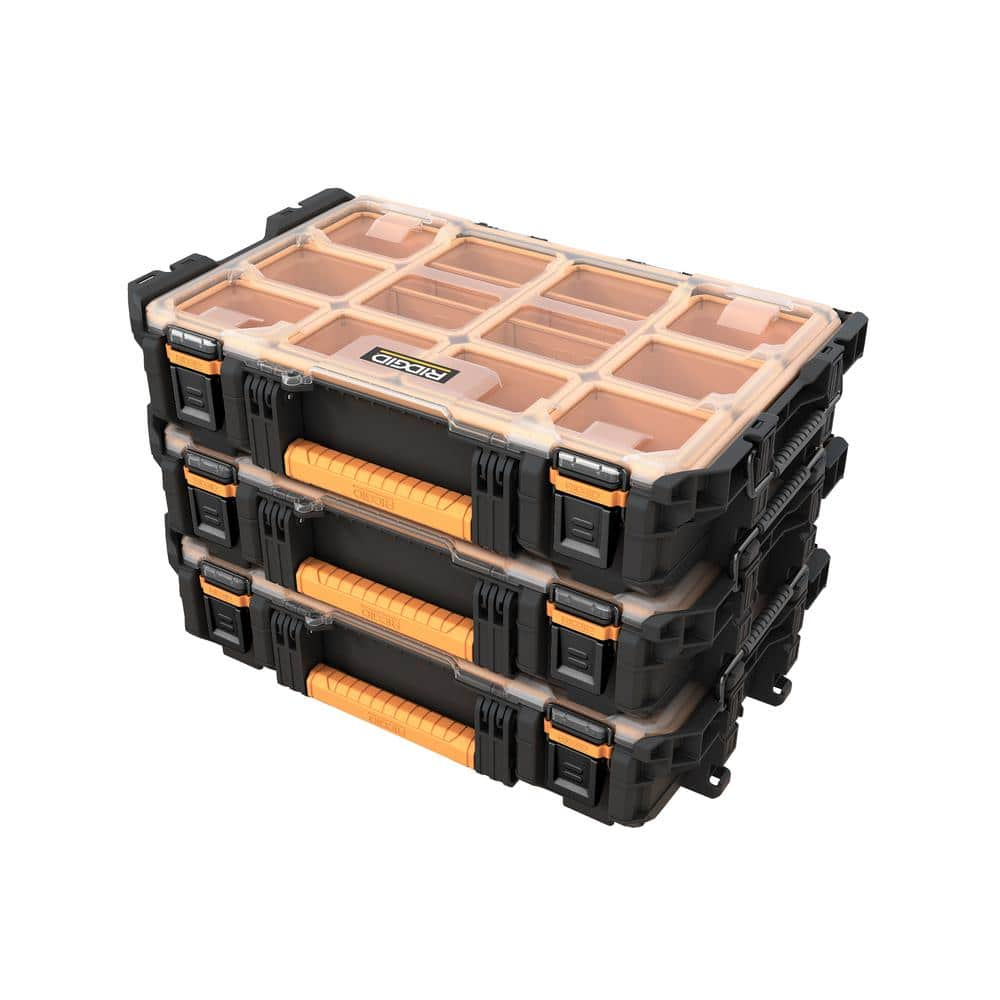 RIDGID Pro System Gear 10-Compartment Small Parts Organizer 238093