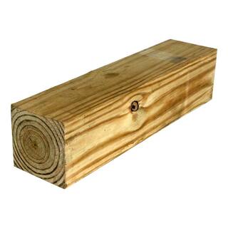 6 in. x 6 in. x 10 ft. #2 Pressure-Treated Ground Contact Southern Pine Timber Wood Post 6320254