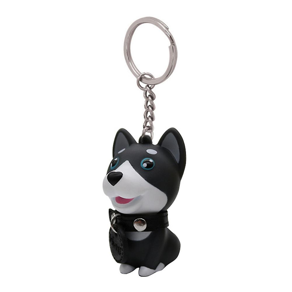 Cute Dog Puppy Keychain Key Chain Keyring Charm Purse Pendant Handbag Decor Gift White