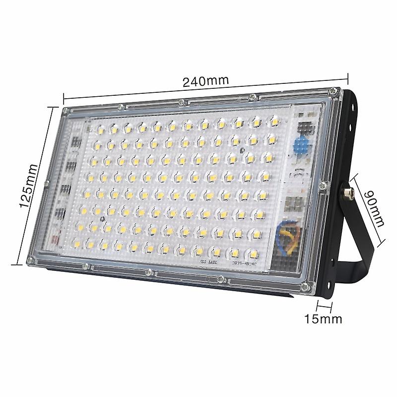 100w Led Flood Light Ac 220v Outdoor Floodlight Spotlight Ip65 Waterproof Led Street Lamp Landscape Lighting Lighting Decoration