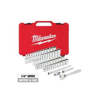 MW 14 in. Drive SAEMetric Ratchet and Socket Mechanics Tool Set (50-Piece) 48-22-9004