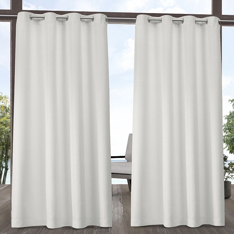 Exclusive Home 2-pack Indoor/Outdoor Solid Cabana Window Curtains