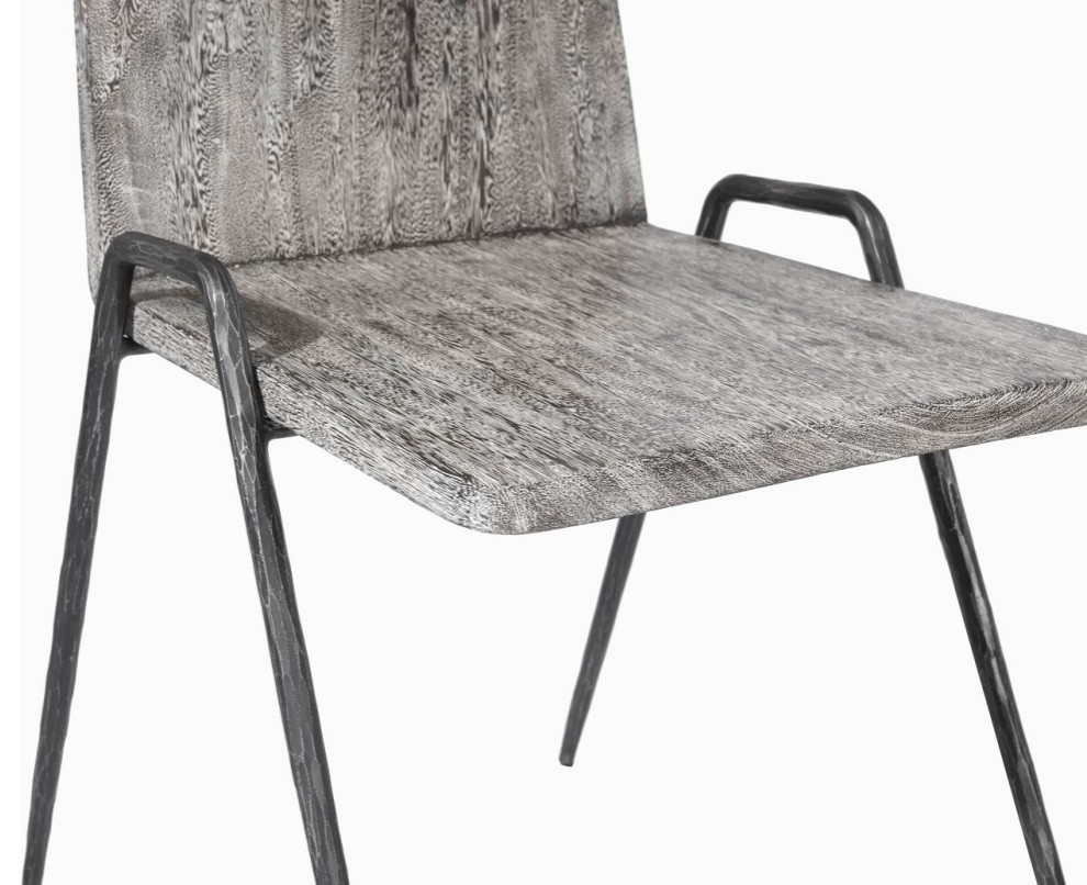 Forged Leg Dining Chair  Metal   Industrial   Dining Chairs   by Phillips Collection  Houzz