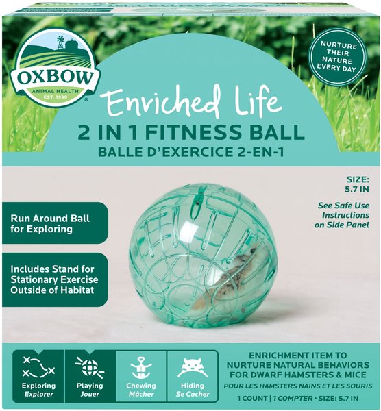 Oxbow Enriched Life 2 in 1 Fitness Ball Small Animal Toy