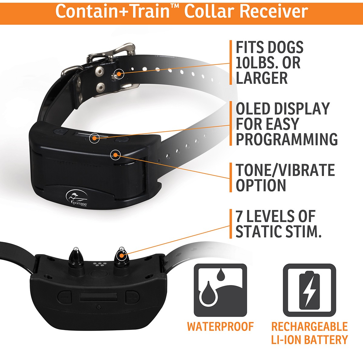 SportDOG Contain andandnbsp;Train Add-A-Dog Collar