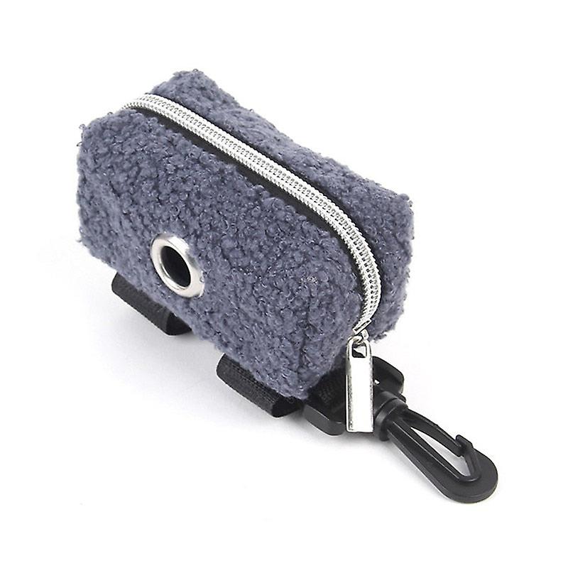 Fleece dog poop bag dispenser