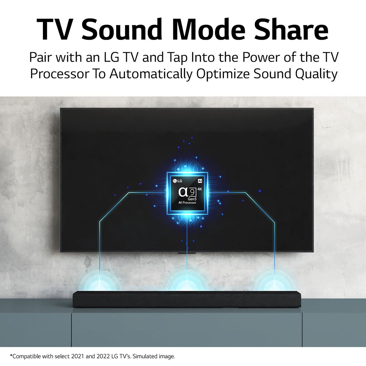 LG S80QY 3.1.3 Channel High Res Audio Sound Bar With Dolby Atmos And Apple Airplay 2