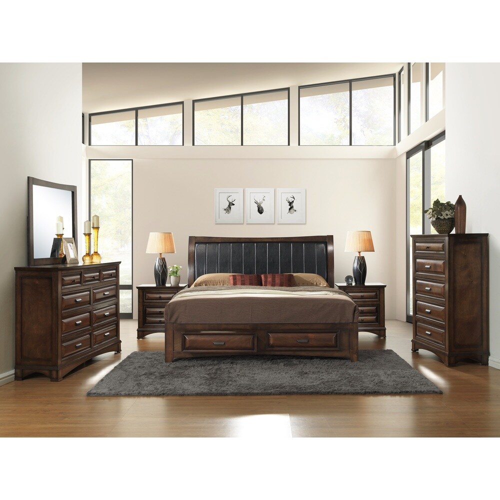 Strick   Bolton Petruzzy Espresso finished Queen Bed Set