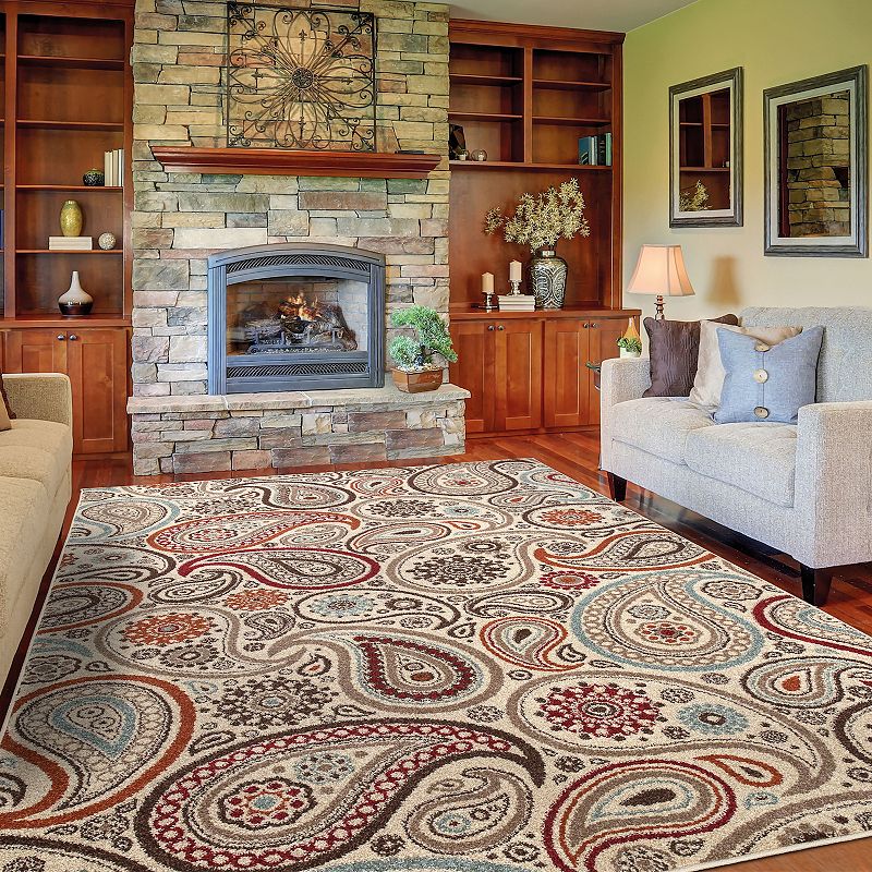 Concord Global Paisley Area Rug