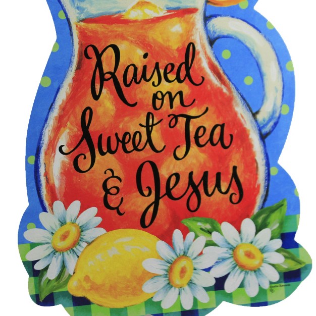 Sweet Tea amp Jesus Hang Around Indoor Outdoor Custom Decor Decorative Door Danglers