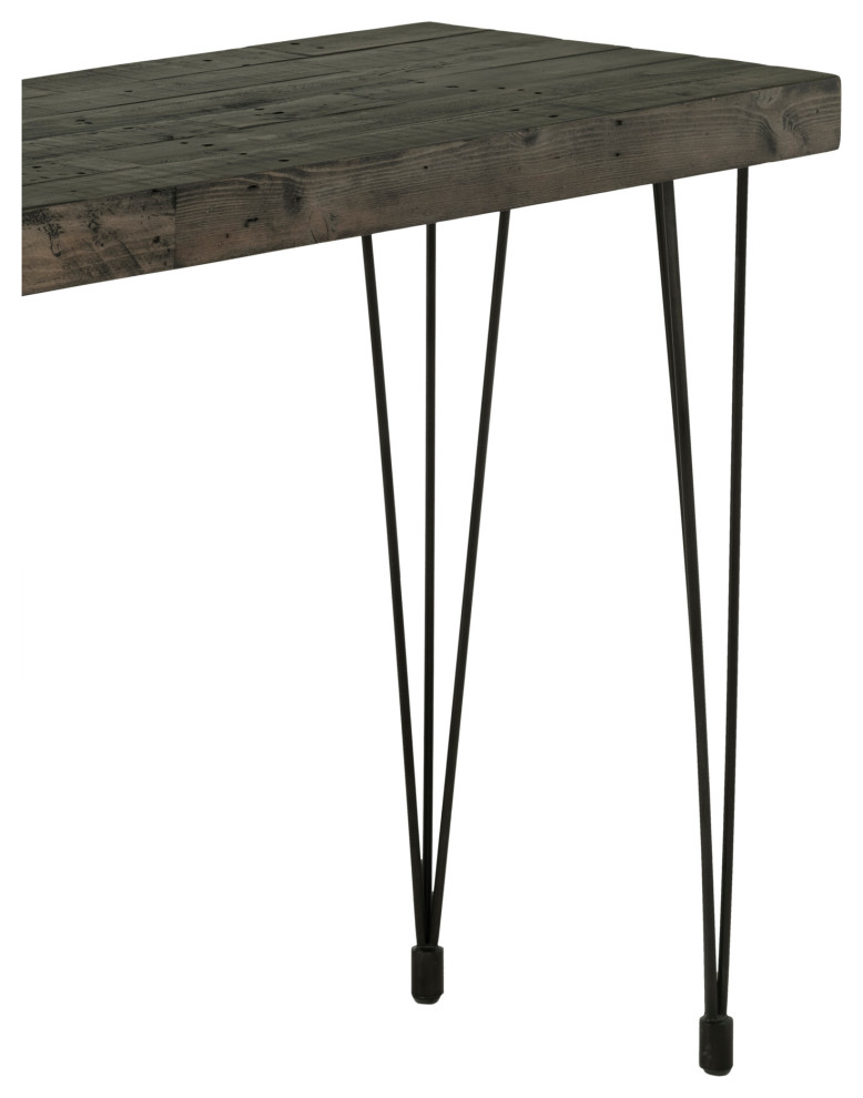 Boneta Console Table Weathered Grey   Industrial   Console Tables   by Moe  x27s Home Collection  Houzz