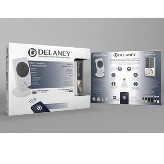 DELANEY HARDWARE Satin Nickel Touchscreen ZWave Smartlock Single Cylinder Deadbolt 301771