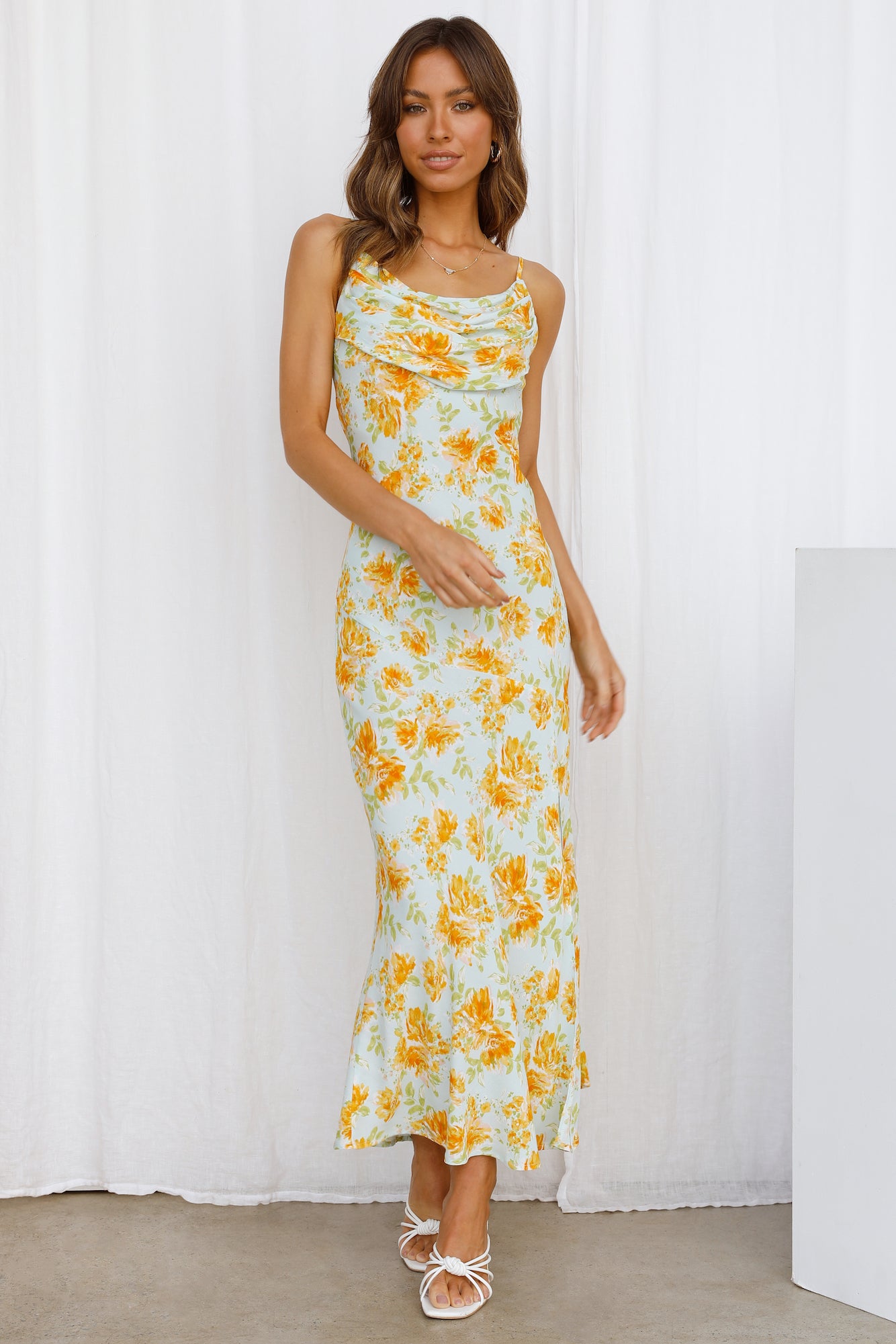 Sing To Me Midi Dress Yellow