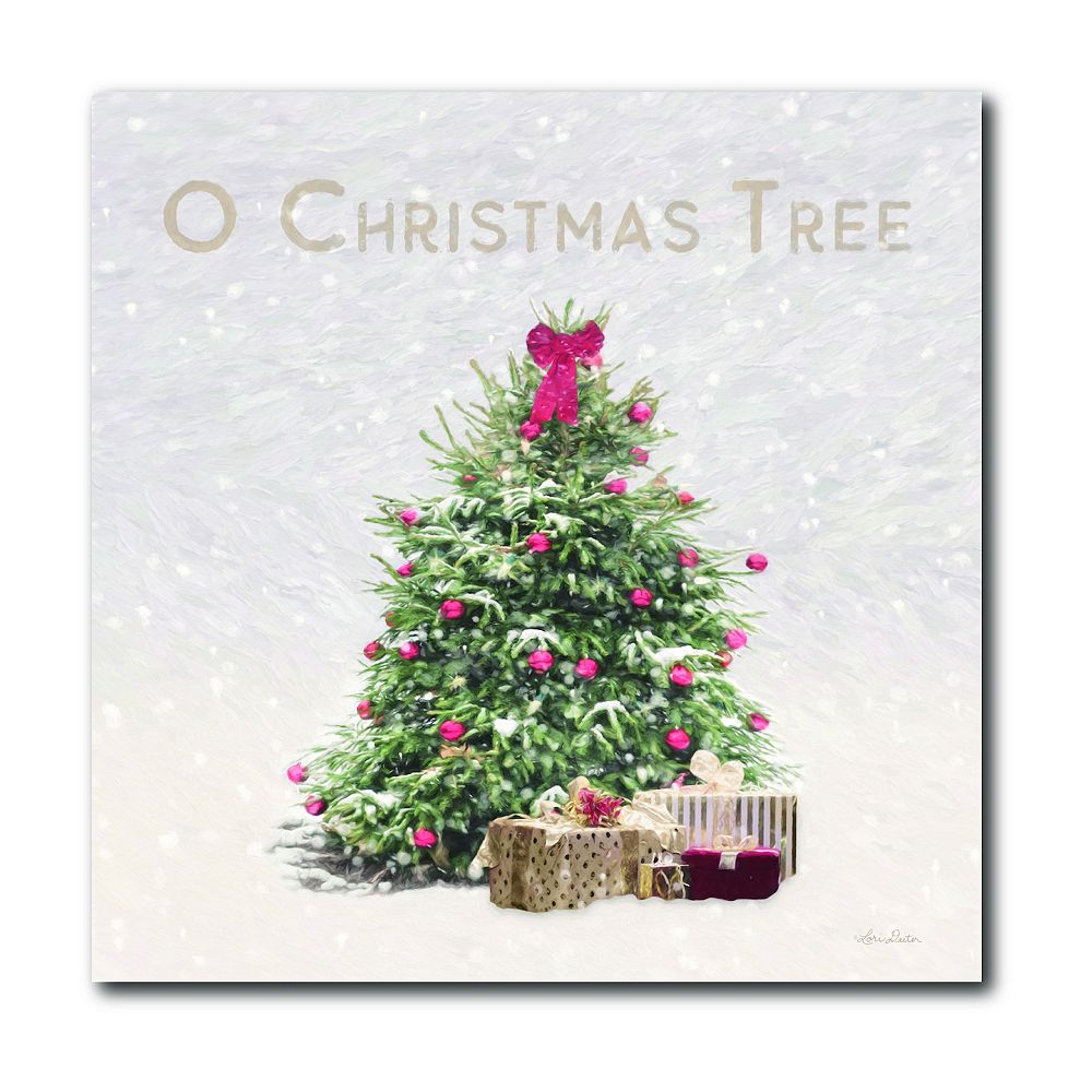 COURTSIDE MARKET O Christmas Tree Canvas Wall Art