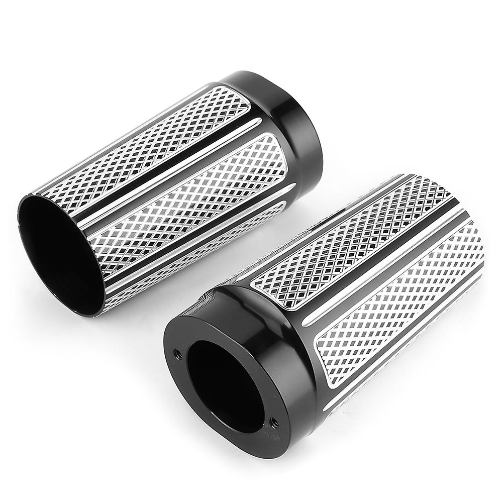 Pair Left+right Mesh Style Front Fork Boot Slider Covers Motorcycle Accessory Fit For Flhti Flhx Fltrx