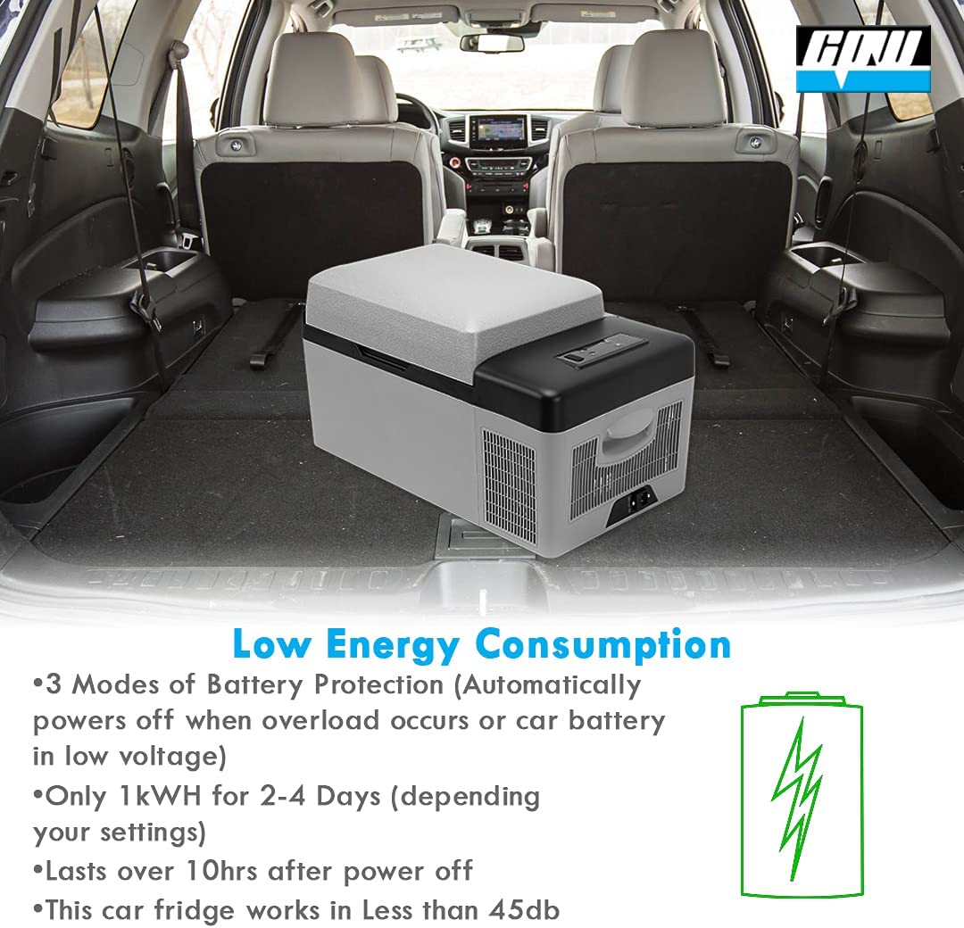 General 12 Volt General Freezer Vehicle  Car  Truck  RV  Boat  Mini Fridge for Driving  Travel  Fishing  Outdoor -12/24V General (15 Liter)